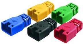 Telegärtner Knickschutztülle für RJ45-Steckgesetze in Schwarz und Multicolour - Bild 1