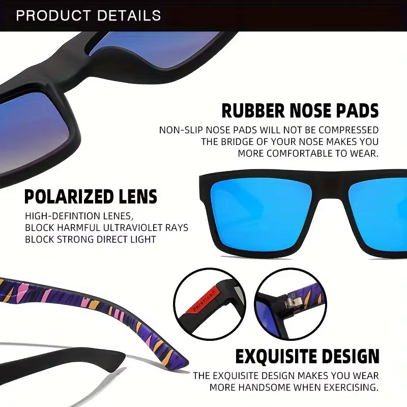 Hindfield Fahrradbrille, quadratisch, Vollrand, Kunststoff, Unisex, multicolour - Bild 5