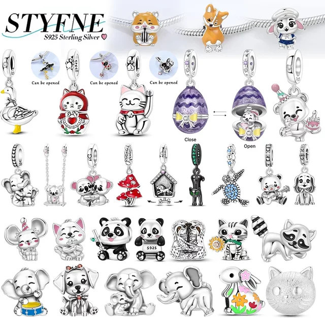 STYFNE Tier-Anhänger, 925 Silber, Unisex - Bild 1