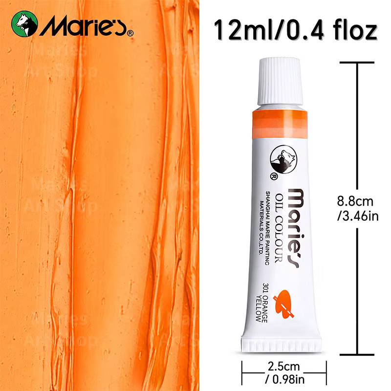 Marie's Künstler-Ölfarben-Set mit 24 Farben in Multicolour, 12 ml pro Tube für Leinwand, Papier und Basteln - Bild 5
