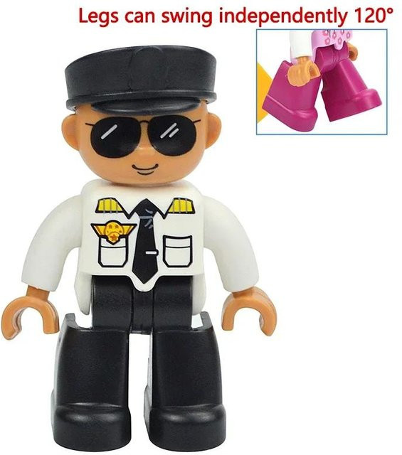 Yiran toy Familienfiguren Baustein, Prinzessin, Piraten, Polizei, ab 3 Jahre - Bild 1