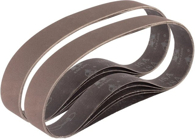 STAHLWERK Schleifband 10er Set P180 Gewebe Schleifpapier für Metall und Holz B: 40 mm, L: 760 mm - Bild 1