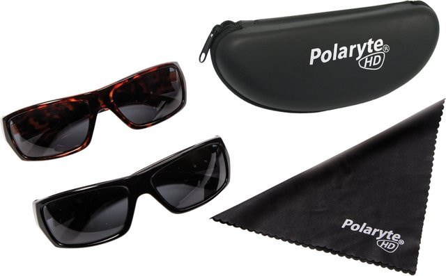 Best Direct Sonnenbrille, Vollrand, rechteckig, Kunststoff, braun, Unisex - Bild 1