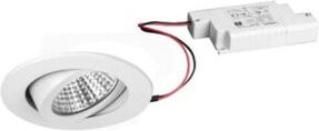 Brumberg LED-Einbaustrahler rund in Weiß, TRIAC dimmbar, warmweiß - Bild 1