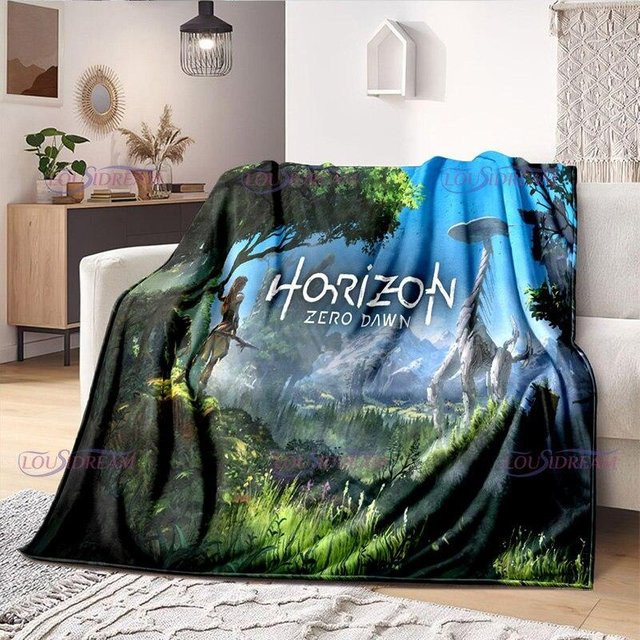 Magic Zhu Horizon Zero Dawn Fleece-Decke für Gamer, Mehrfarbig, B/T: 150 x 200 cm - Bild 1