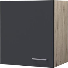 Flex-Well Küchen-Hängeschrank Morena Basaltgrau matt und San Remo Eiche, B/H/T: 50 x 54,8 x 32 cm - Bild 1