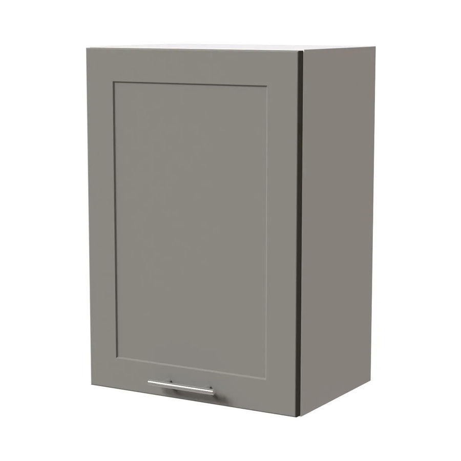 Feldmann-Wohnen Hängeschrank Oslo Küchenschrank Weiß und Staubgrau Matt B/T/H: 50 x 32,5 x 72 cm - Bild 2