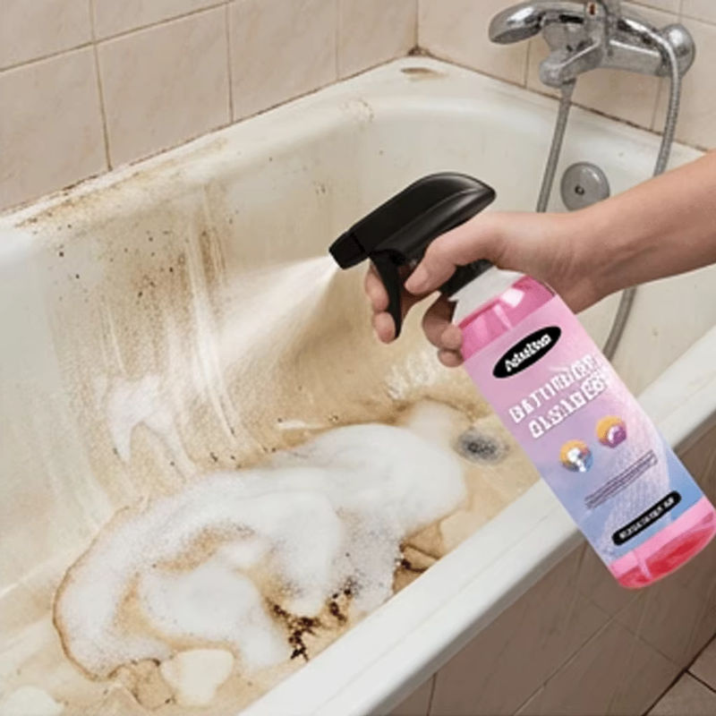 JAKEHOE Badezimmer-Reinigungsspray als Mehrzweck-Kalkentferner für Duschglas, Wannen und Fliesen, Pink, 120 ml - Bild 2