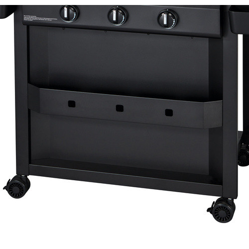 ENDERS Planchagrill Amaro Gasgrill in Schwarz mit 3 Brennern und Edelstahl-Details - Bild 3