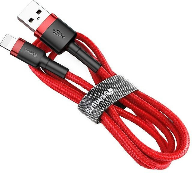 Baseus Cafule USB-A auf Lightning Lade- und Datenkabel, 18W, Rot, 1m - Bild 1