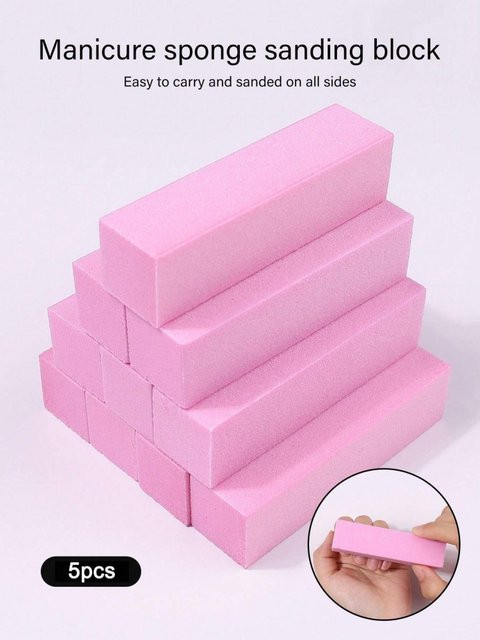 klimonla Nagelpflege-Schwammpuffer, 5/10 Stück, Unisex - Bild 1
