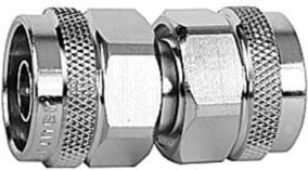 Telegärtner N-Kupplung M-M 50Ohm UG-57/U in Silber - Bild 1