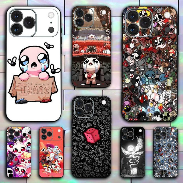 The Binding of Isaac Silikon Handyhülle für iPhone (alle Modelle), Schwarz, Stoßfest - Bild 1