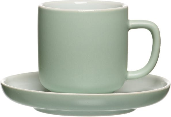 Ritzenhoff Espressotasse mit Untertasse Jasper Green aus Keramik, 100 ml - Bild 1