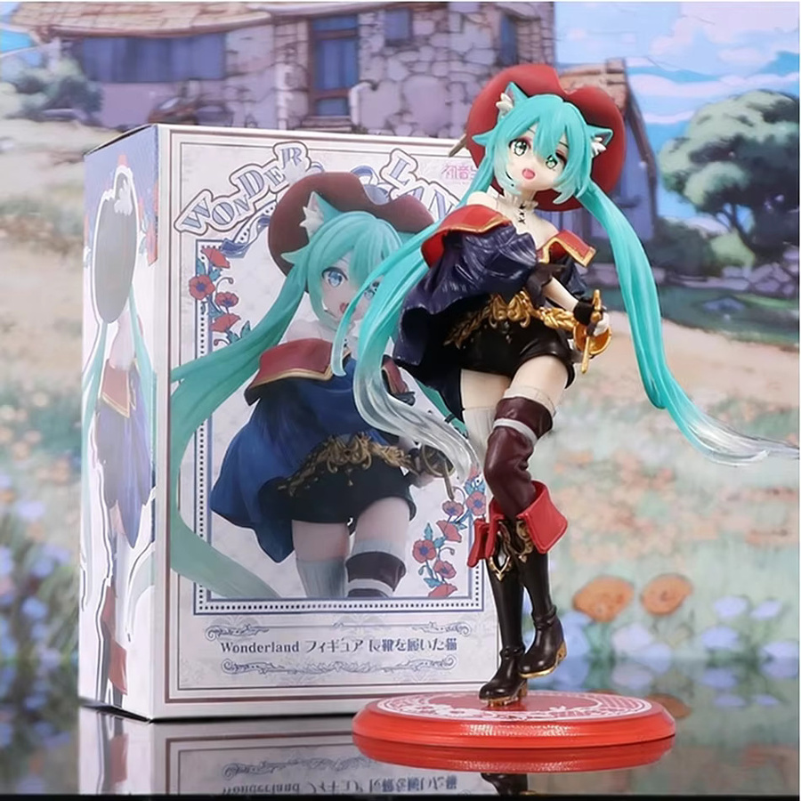 Hatsune Miku Anime-Figur Wunderland von Bandai als PVC-Modell in Multicolor zur Desktop-Dekoration - Bild 3