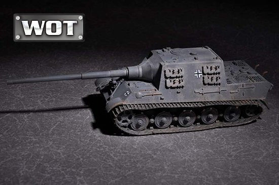 Trumpeter German JagdTiger with 128mm pak 44L-61, Fahrzeuge, 1:72, Grau - Bild 1