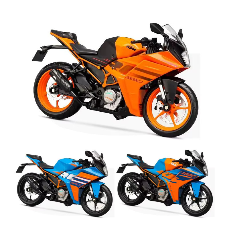 RMZ City KTM RC390 Rennmotorrad, Druckgussmodell, 1:12, Blau - Bild 2