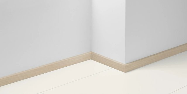 Parador Dekorsockelleiste SL 3 D138 Eiche mit Kabelkanal, Farbe: Braun/Beige, B/H/T: 220 x 4 x 1,6 cm - Bild 1