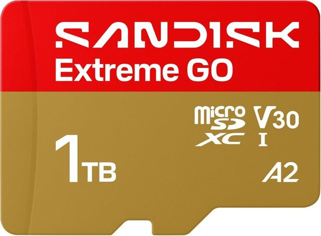 SanDisk Extreme GO microSDXC Speicherkarte 1 TB UHS-I V30 A2 Multicolor - Bild 1