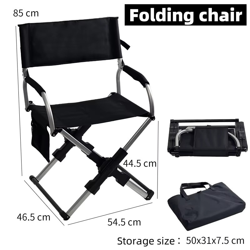 Tryhomy Outdoor Camping Klappstuhl aus Aluminiumlegierung für Freizeit, Angeln und Reisen - Bild 2