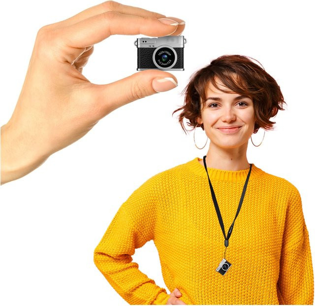 Easypix MiniPro XS1 Kompakt-Digitalkamera in Schwarz und Silber mit 2 Megapixel und Full HD Video sowie eingebautem Blitz und integriertem Akku - Bild 2
