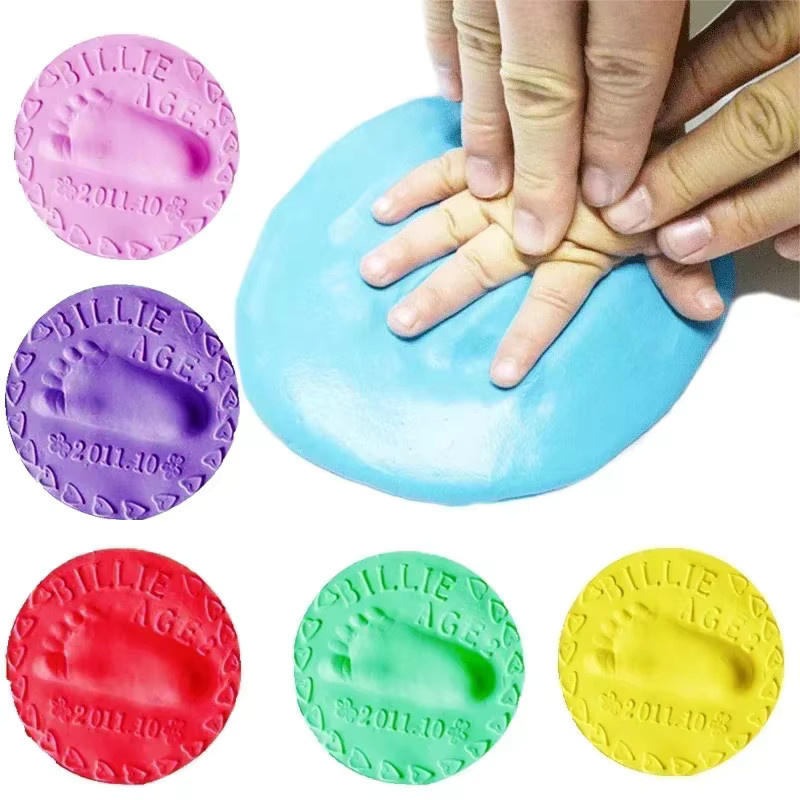 MOONBIFFY Baby Fußabdruck Ton Maker Bunt / Mehrfarbig - Bild 1