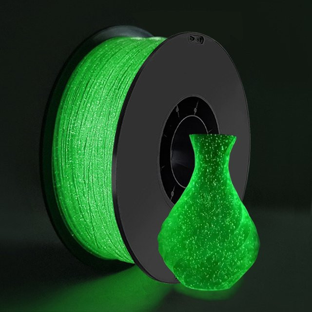 3D Maliang PLA Filament Glow In The Dark Regenbogen Firefly Green, Durchmesser: 1,75 mm - Bild 1
