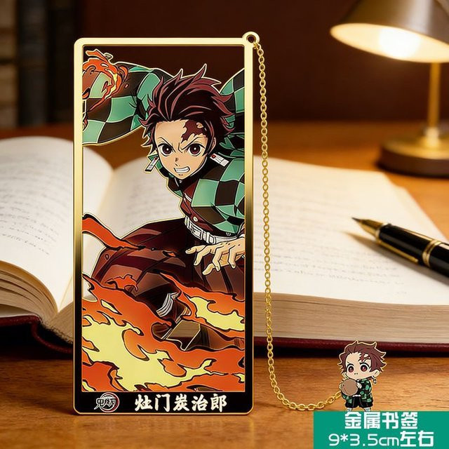 Bandai Demon Slayer Gintama Anime Metall-Lesezeichen in Multicolor - Bild 1
