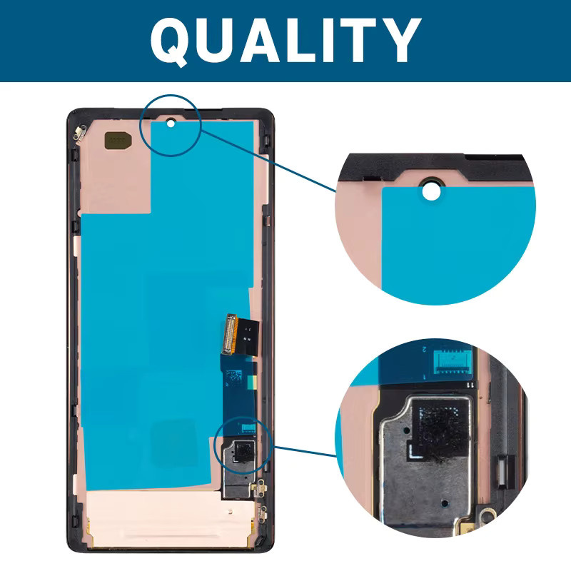 Google Pixel 7 Pro LCD Display mit Touch Screen Digitizer Montage in Schwarz - Bild 2