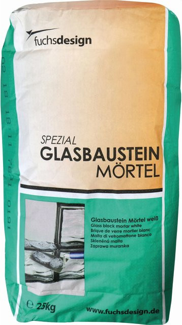Fuchs Glasstein Spezial Mörtel Weiß 25 kg Sack - Bild 1