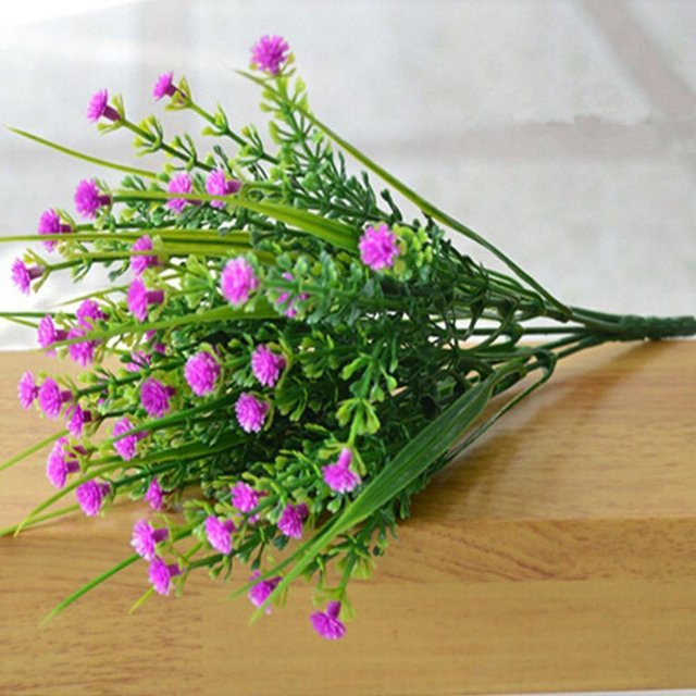 Houspace Kunstpflanze Dekorative Blume aus Kunststoff für Hotel und Hochzeit in Schwarz und Pink - Bild 1