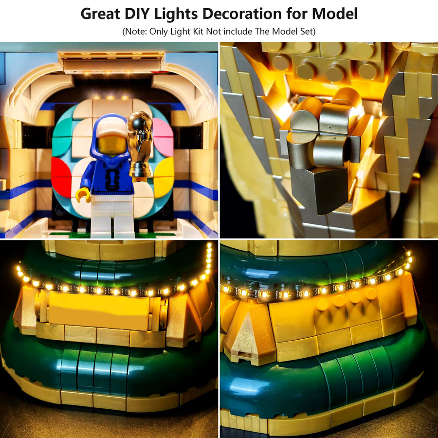 BRIXSPARK LED-Beleuchtungsset, USB-DIY-Lichtset für FIFA World Cup MOC-Bausteine - Bild 3