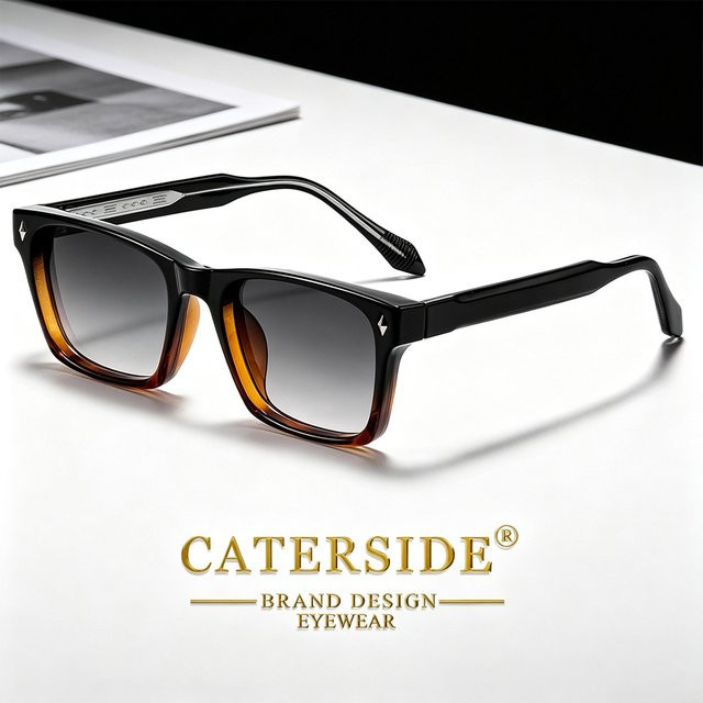 CATERSIDE Sonnenbrille, Unisex, Vollrand, quadratisch, Kunststoff - Bild 1