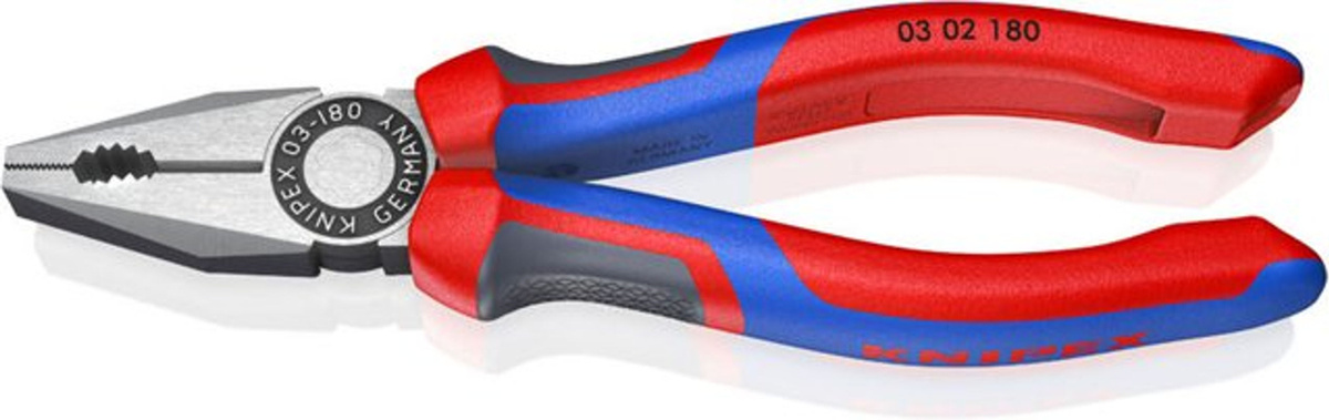 Knipex Kombizange schwarz mit Mehrkomponenten-Griff 180 mm - Bild 2