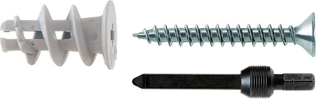 Fischer Gipskartondübel GKS K mit Schraube, Weiß, 5 Stück - Bild 1