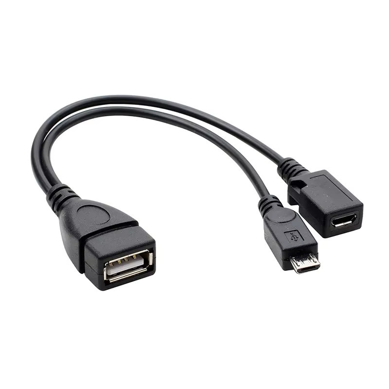 VIKEFON 2-in-1 OTG-Kabel für Fire Stick 4K, Micro USB Host und Power Kabel in Schwarz - Bild 2