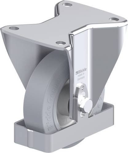 Blickle Stahlblech-Bockrolle BH-ALEV 125K-3-SG-FS in Silber, Rad-Durchmesser: 125 mm, Tragfähigkeit: 250 kg - Bild 1