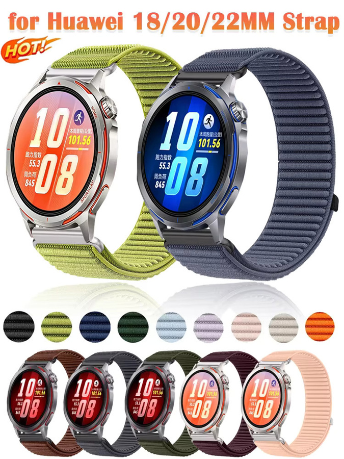 Huawei Uhrenarmband Nylon, Schwarz, Unisex - Bild 7