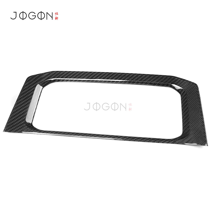 JOGON Carbon Dashboard Instrument Cluster Abdeckung für VW Golf 8,5 MK8,5 GTI GTD R R Line 2023+, Farbe: Schwarz - Bild 2