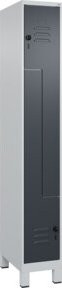 C+P Z-Spind Classic PLUS mit 2 Fächern, Grau/Anthrazit, H x B x T: 195 x 30 x 50 cm - Bild 1