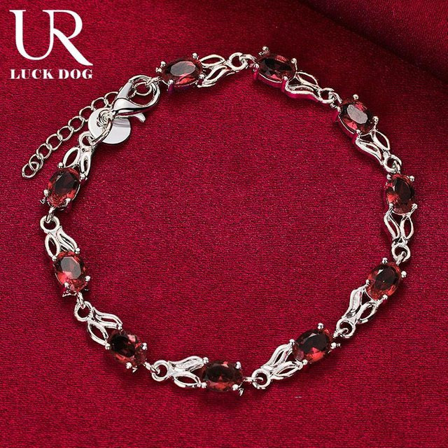 URLUCKDOG Armband, 925 Silber, Zirkonia, Damen - Bild 1
