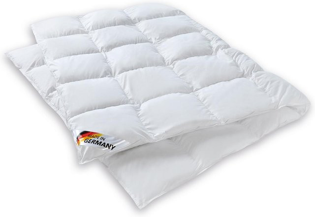 Künsemüller Finesse Steppbett aus 100 % Baumwolle in Weiß, allergikerfreundlich mit Sensofil Soft Faser, B/T/H: 135 x 200 cm - Bild 1