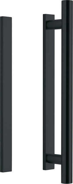 Loft+Mehr Griffstange aus Edelstahl zum Kleben, Schwarz Matt, Länge: 40 cm - Bild 1