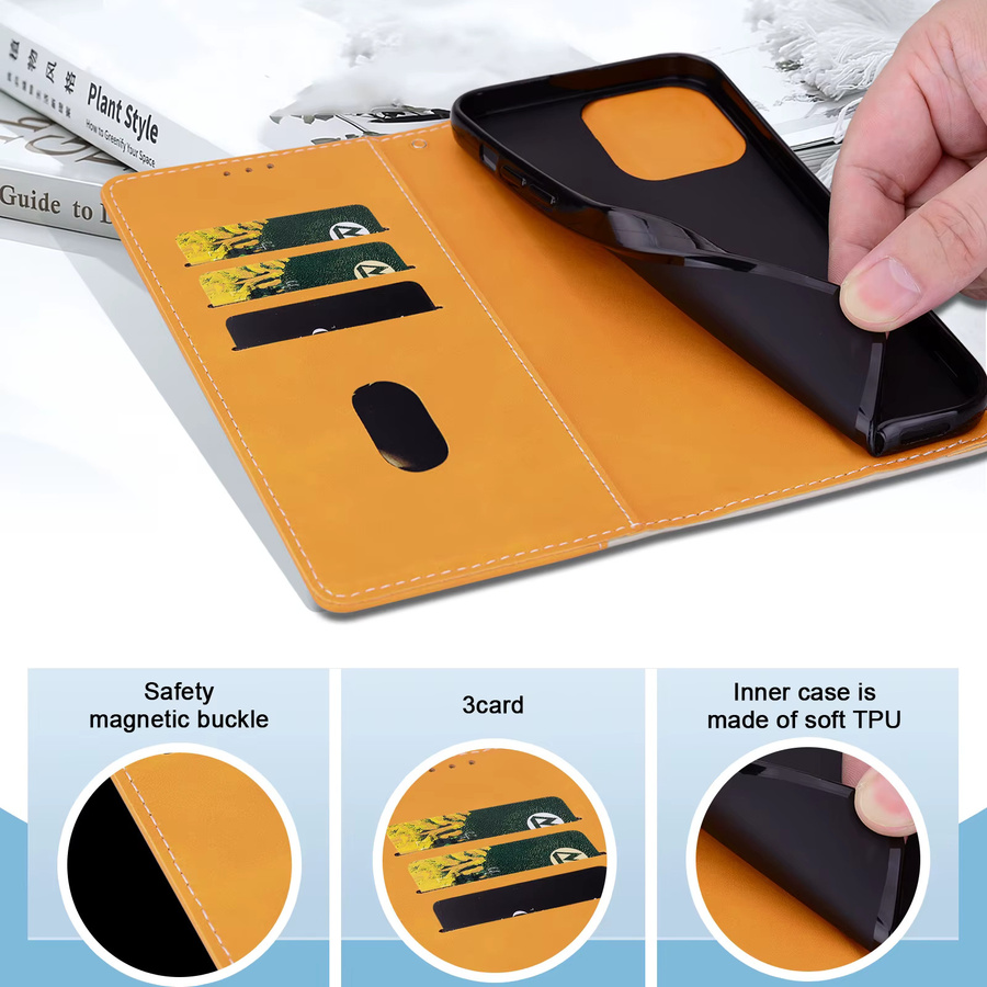Magnetische Flip Wallet Ledertasche für Xiaomi Redmi Serie (Redmi 15, 14, 13, 12, 11, 10, 9 und Note Modelle) - Bild 3