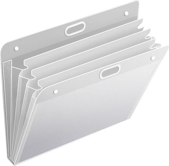 Tragbare vierlagige Zeichenmappe für A2/A3/A4 Papier in Weiß, wasserdichte Dateiordner für Zeichnungen und Kunstwerke - Bild 1