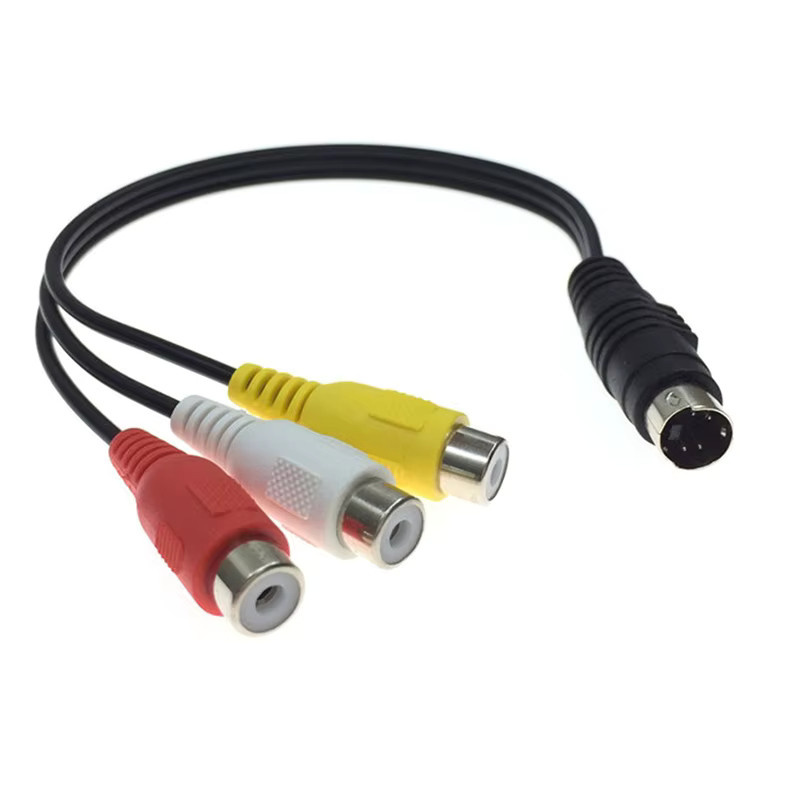OULLX S-Video auf 3 Cinch-Adapter AV-Audio-Video-Verbindungskabel für DVD, PC und TV, multicolour - Bild 3