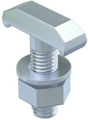 OBO Bettermann Hakenkopfschraube MS40HB M12x60 ZL 1148130 aus Stahl in Silber, 25 Stück - Bild 1