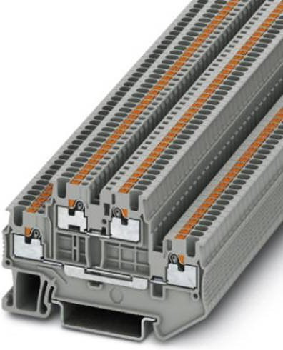 Phoenix Contact Doppelstockklemme 3.5 mm Schnellanschluss Grau 50 Stück - Bild 1