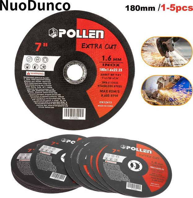 NuoDunco Harztrennscheibe 180 mm für Metall und Edelstahl in Schwarz - Bild 1