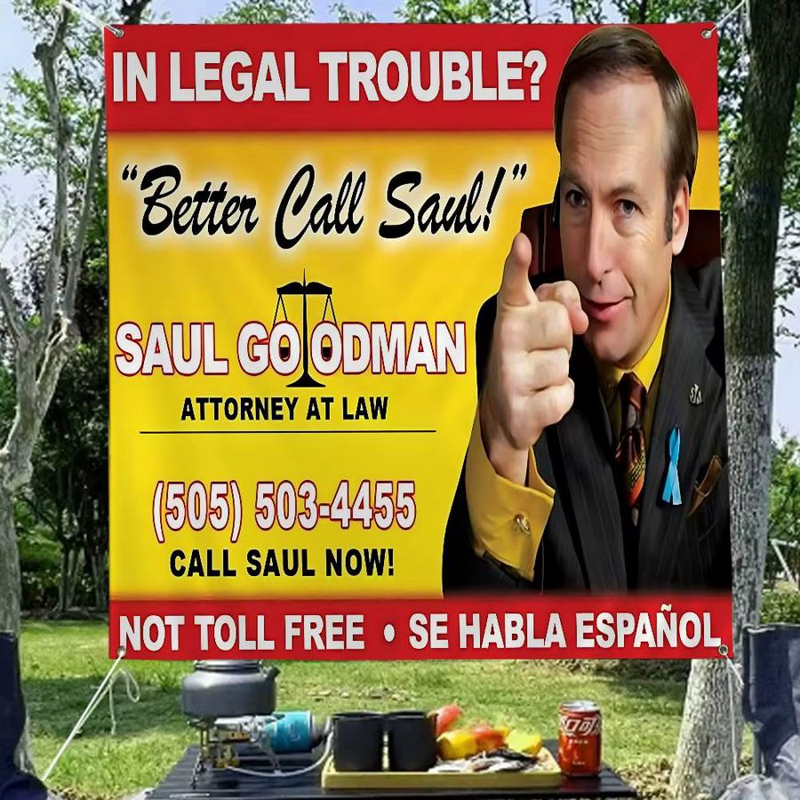 Better Call Saul Cartoon Wandbehang Potdemiel als dekorative Flagge für dein Zuhause - Bild 6
